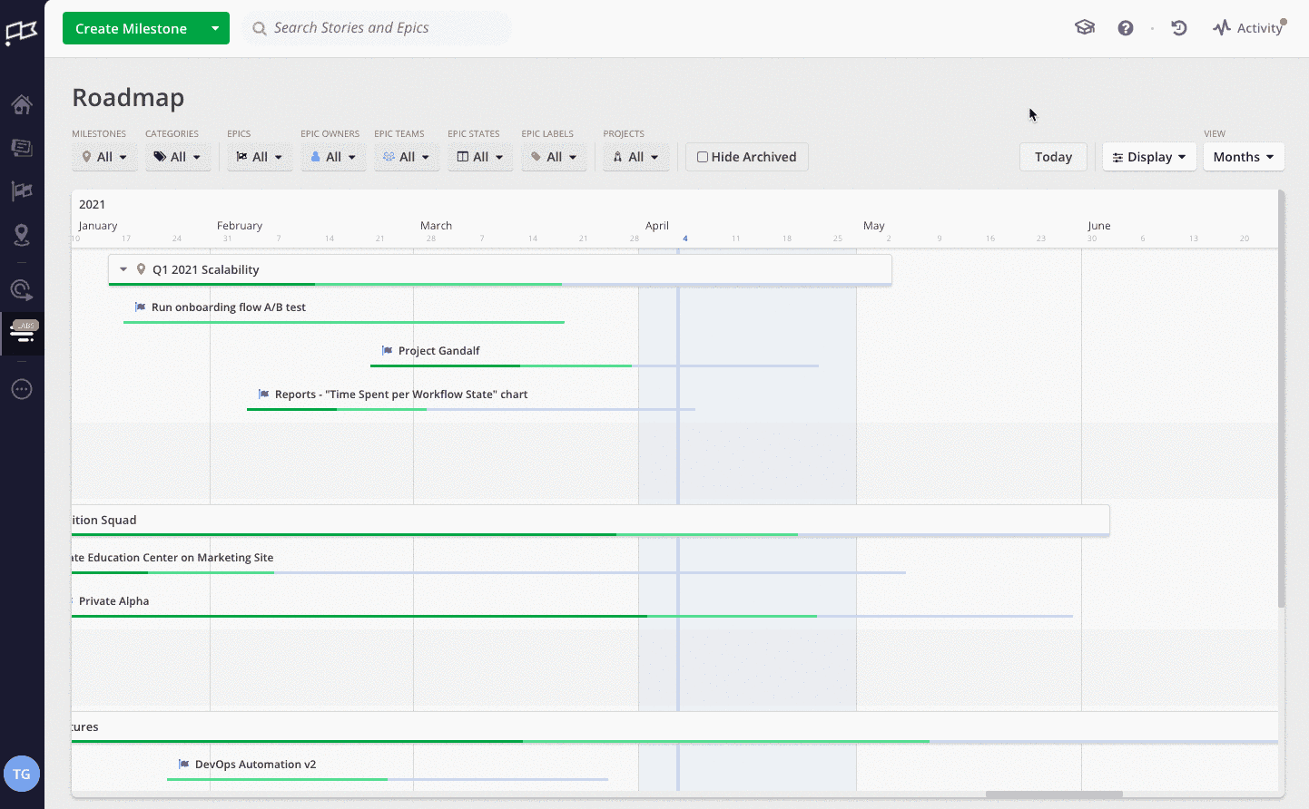 Shortcut Roadmap