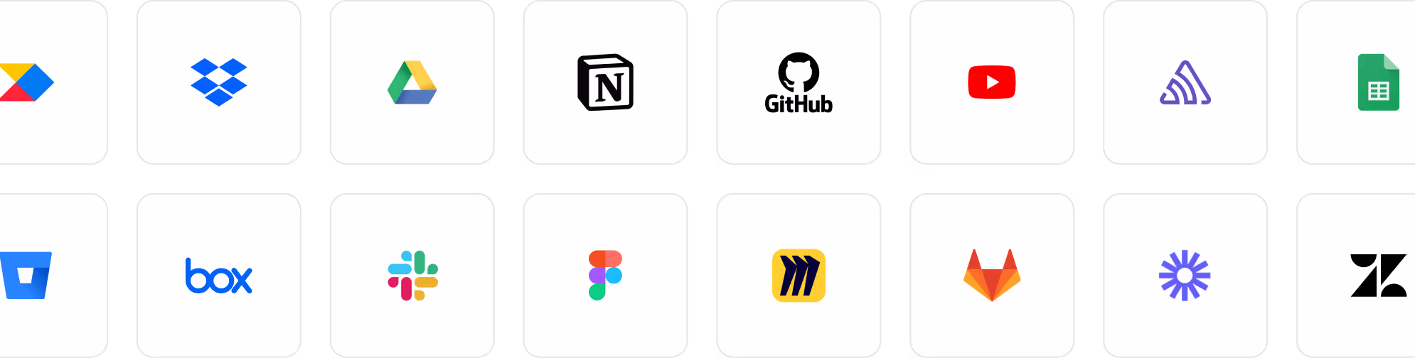 Shortcut integration logos