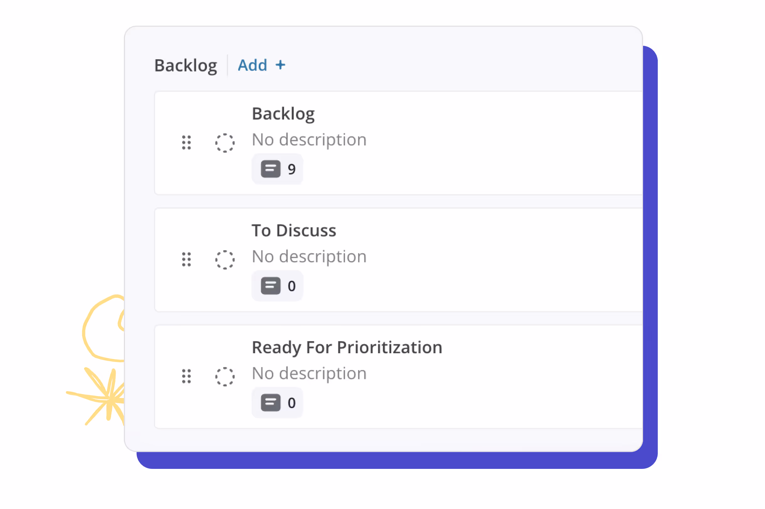 Grouping and filtering the Backlog in Shortcut