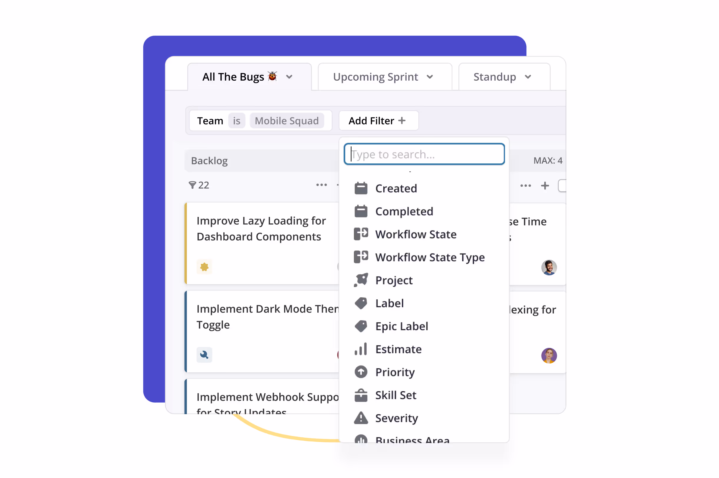 Filtering on Boards in Shortcut