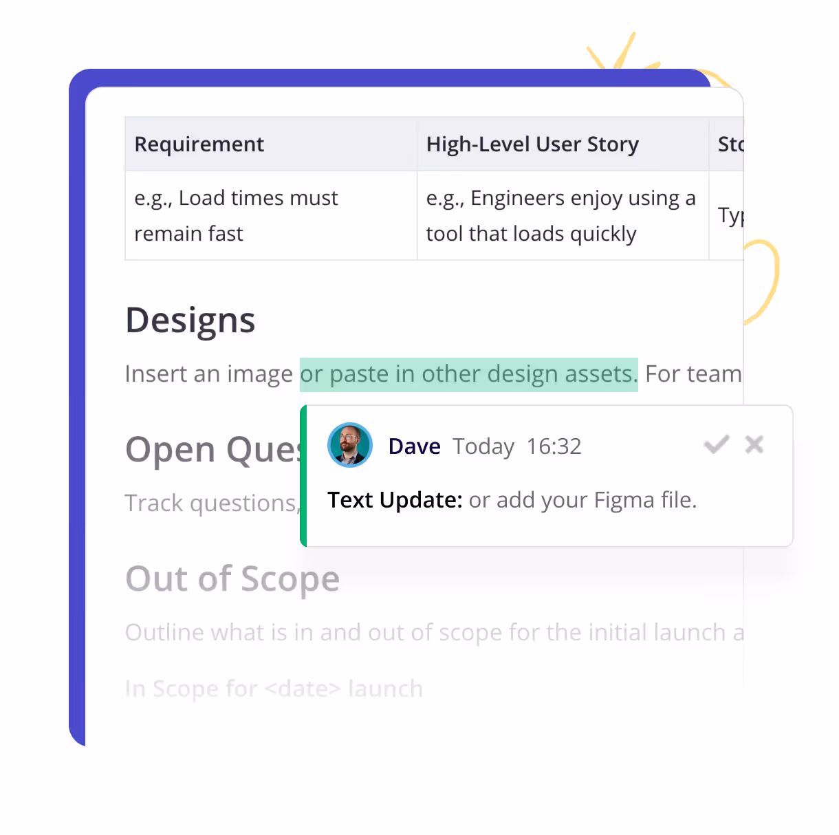 Real-time collaboration and suggestion mode in Shortcut Docs