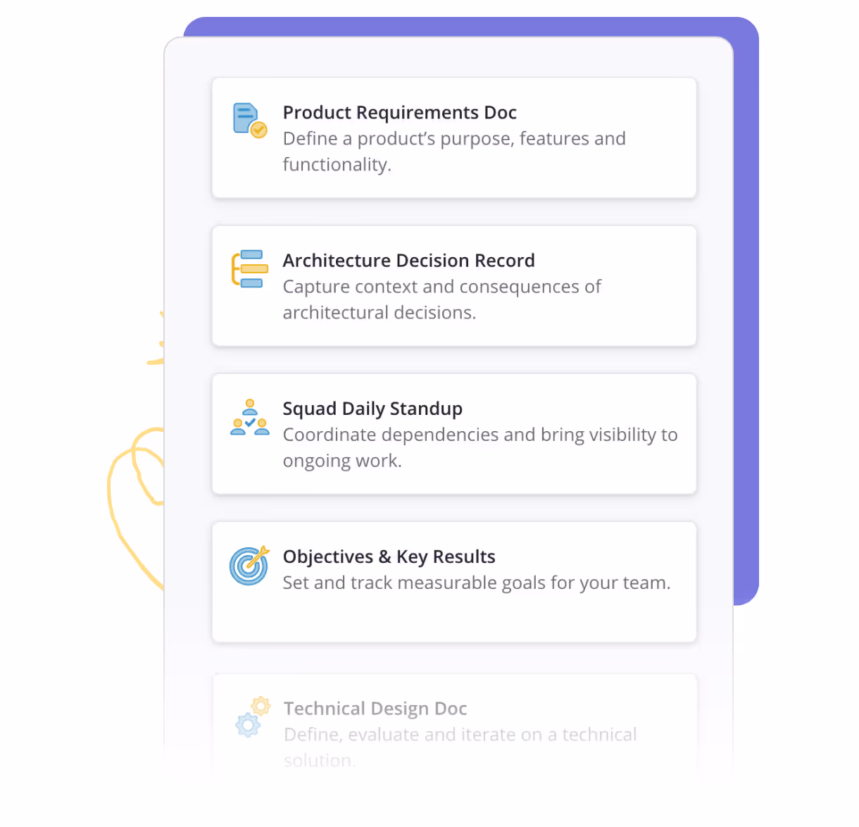 Doc templates in Shortcut