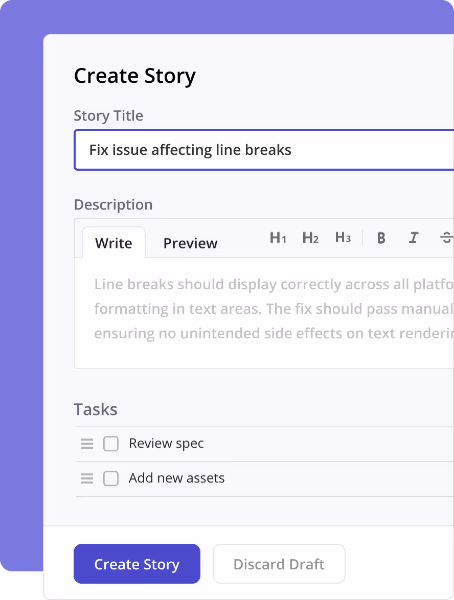 Engineering stories and boards in Shortcut
