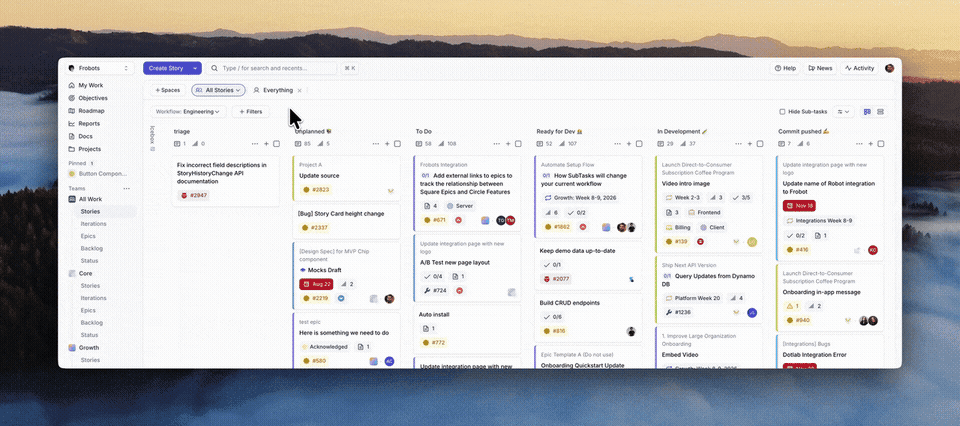 The Stories Page